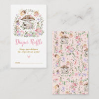 Spring Floral Fairy Enchanted Forest Diaper Raffle