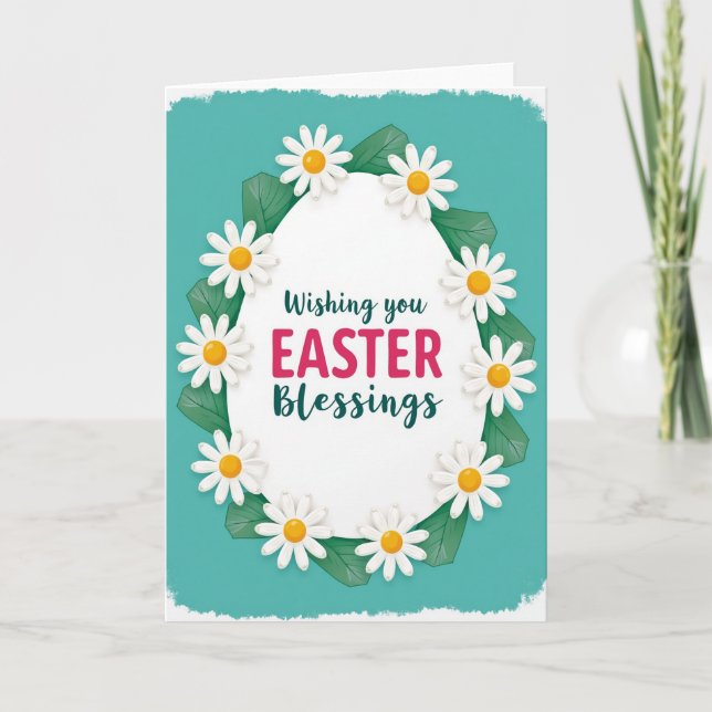 Spring Floral Faux Foil Card (Front)
