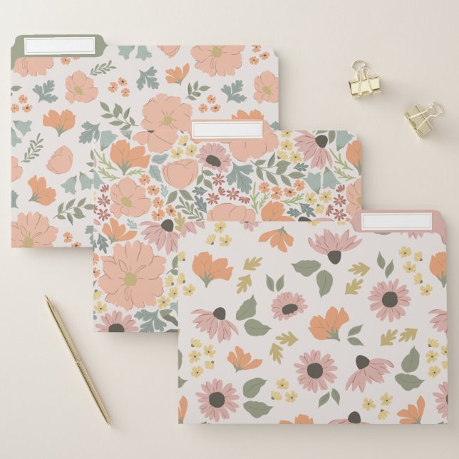 Spring Floral File Folder (Set)