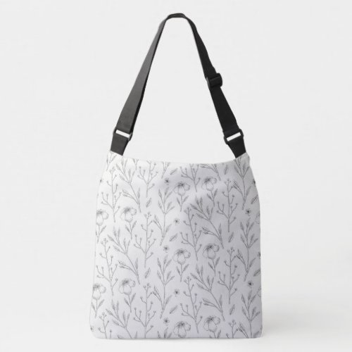 Spring Floral Flower Pattern Crossbody Bag