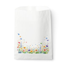 Spring Floral Garden Butterflies Favor Bags