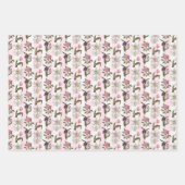 Spring Floral Gardeners Birthday Botanicals Wrapping Paper Sheets (Front 3)