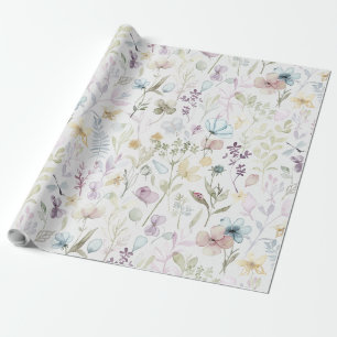 Spring Floral meadow Wrapping Paper