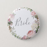 Spring Floral Mother Of The Bride Button at Zazzle