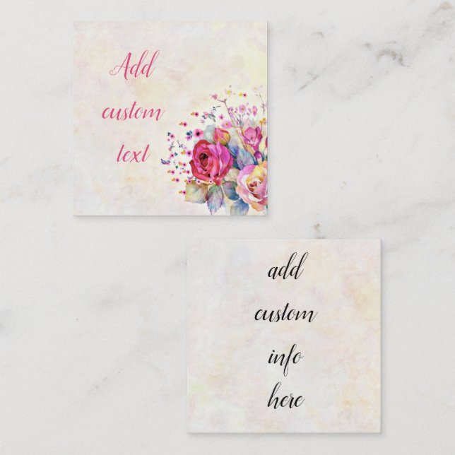 Spring floral  note card (Front/Back)