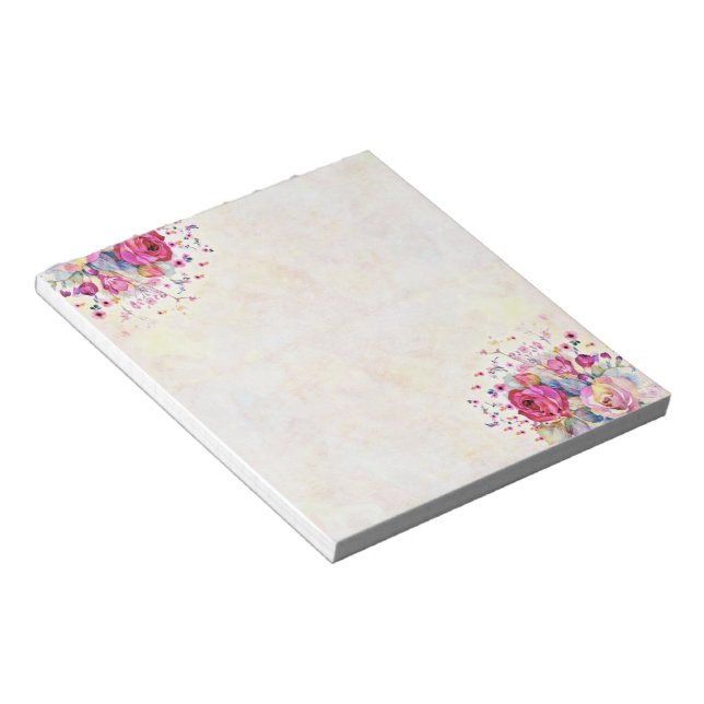 Spring floral  notepad (Angled)