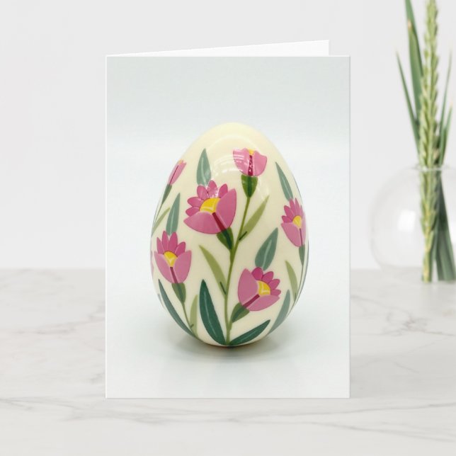 Spring Floral Painted Object Card (Front)