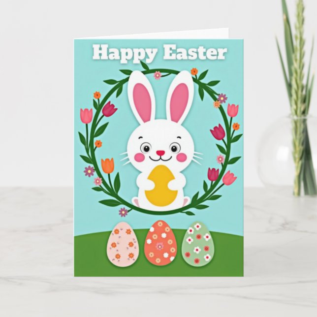 Spring Floral Pattern Card (Front)