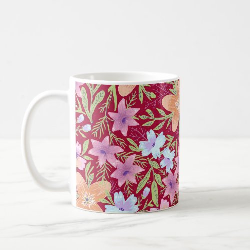 Spring Floral Pattern  Coffee Mug
