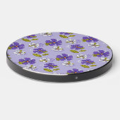 Spring Floral Pattern in Purple Wireless Charger (Front 2)