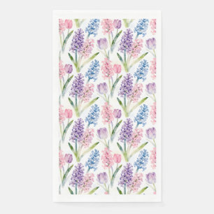 Spring Floral Pattern Paper Guest Towels