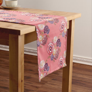Spring Floral Pattern Table Runner
