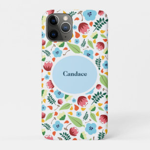 Spring Floral Personalized iPhone 11 Pro Case