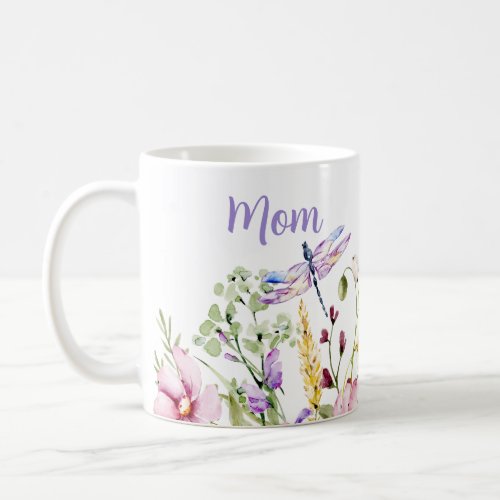 Spring Floral Personalized Mom  Coffee Mug