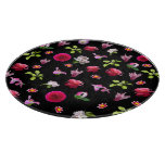 Spring Floral Photo Print 12&quot; Round Cutting Board