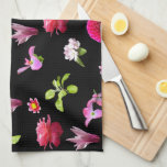 Spring Floral Photo Print Kitchen Towel