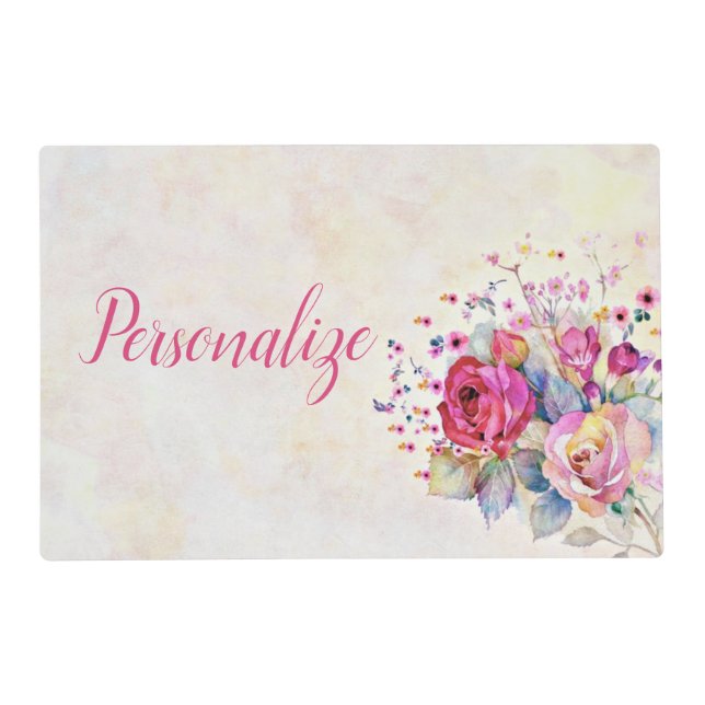 Spring floral  placemat (Front)