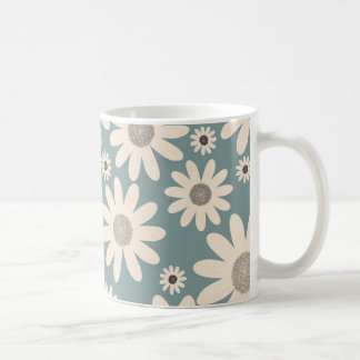 spring floral print for a light and cheerful mood coffee mug