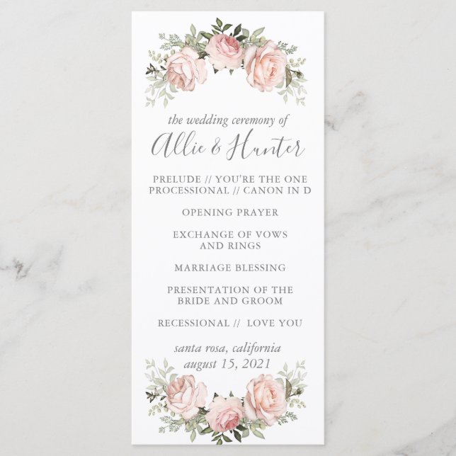 Spring Floral Program (Front)