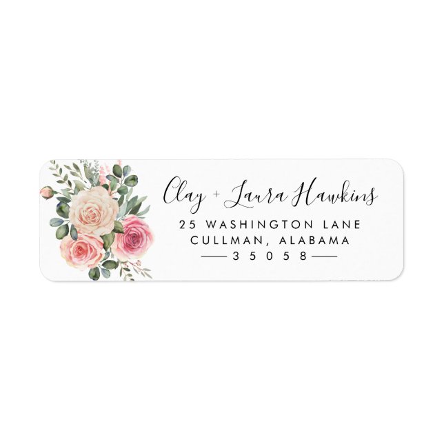 Spring Floral | Return Address Label (Front)