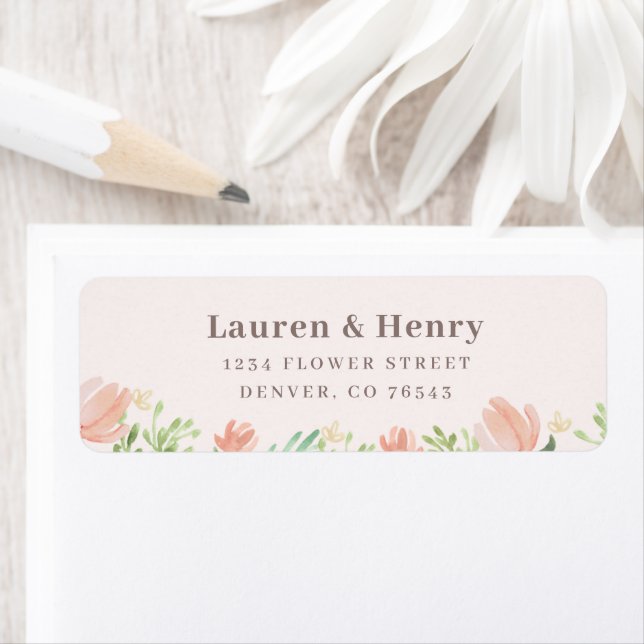 Spring Floral Return Address Labels (Insitu)