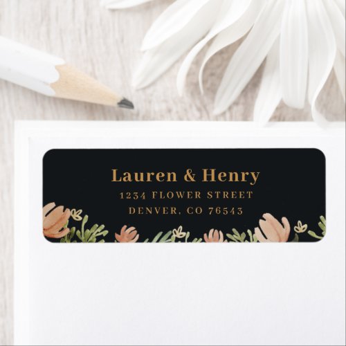 Spring Floral Return Address Labels