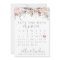 Spring Floral Save The Date Calendar