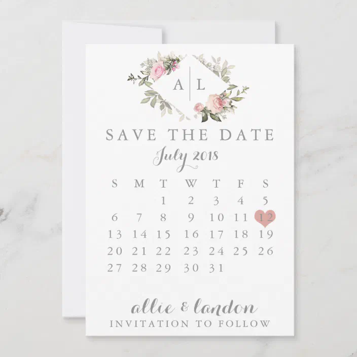 Calendar Save The Date With Photo Invitations Announcements Save The Dates Hamaguri Co Jp