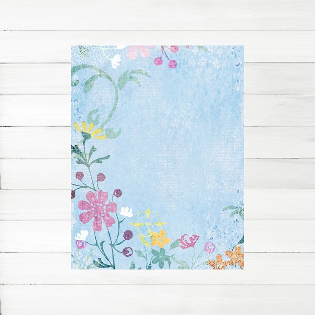 Spring Floral Scrapbook Paper (Spring Floral Scrapbook Paper)