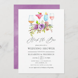 Spring Floral Stock the Bar Invitation