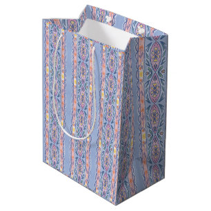 Spring Floral Stripe Medium Gift Bag