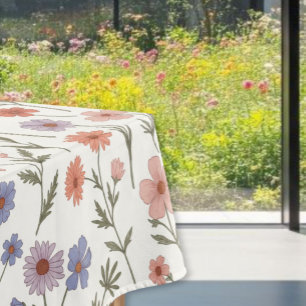 Spring Floral Tablecloth - Wildflower Printed