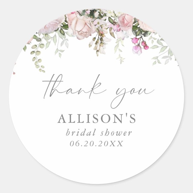 Spring Floral Thank You Seal (Front)