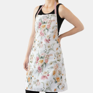Spring Floral Tulips Apron