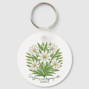 Spring floral vibes keychain