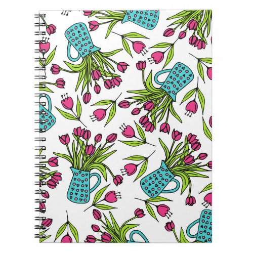 Spring Floral Vintage Doodle Sketch Notebook