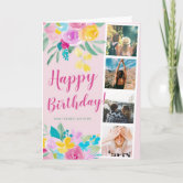 Collage Watercolor and Photography Greeting Cards