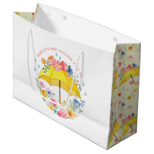 Spring Floral Watercolor Baby Shower Gift Bag – Ap