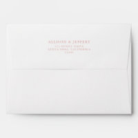 Peach Wedding Envelopes