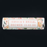 Spring Floral Watercolor Peach Bridal Shower Breath Savers® Mints<br><div class="desc">Personalized Bridal Shower Favors</div>