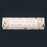 Spring Floral Watercolor Peach Bridal Shower Breath Savers® Mints<br><div class="desc">Personalized Bridal Shower Favors</div>