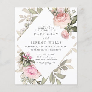 Spring Floral Wedding Invitation