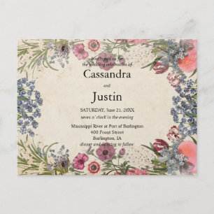 Spring Floral Wedding Invite