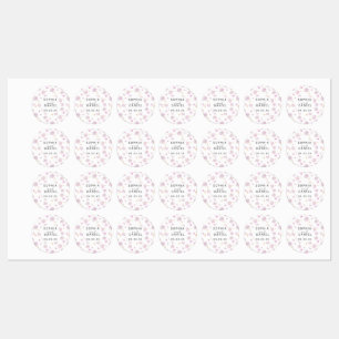 Spring Floral Wedding Labels – Watercolor Flower