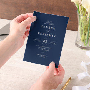 Spring Floral Wedding Vellum Invitations