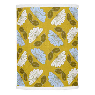 Spring floral - yellow, blue & white lamp shade