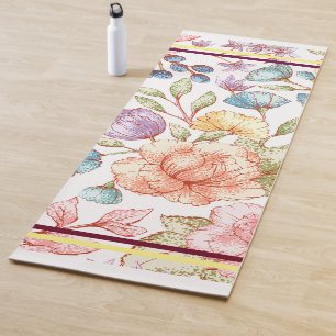 Spring Floral Yoga Mat