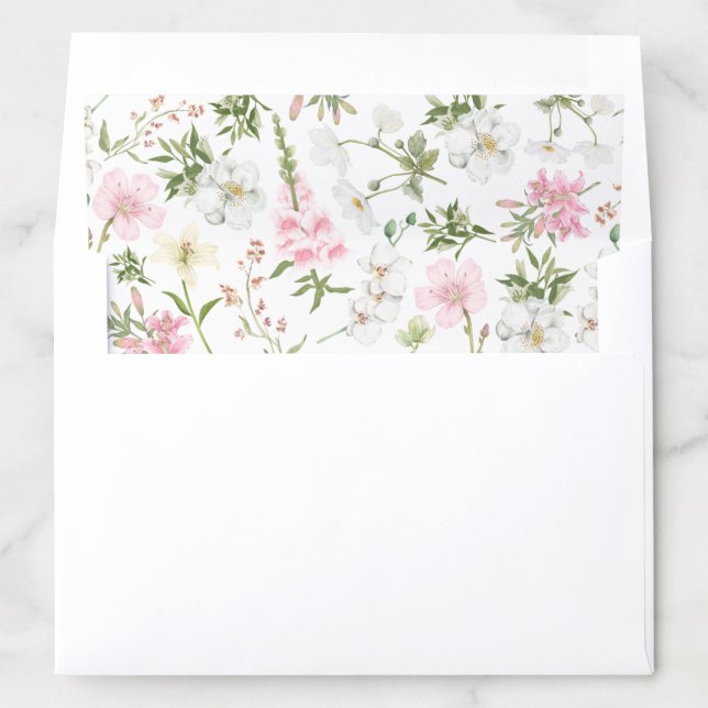 Spring Florals Envelope Liner (In Envelope)