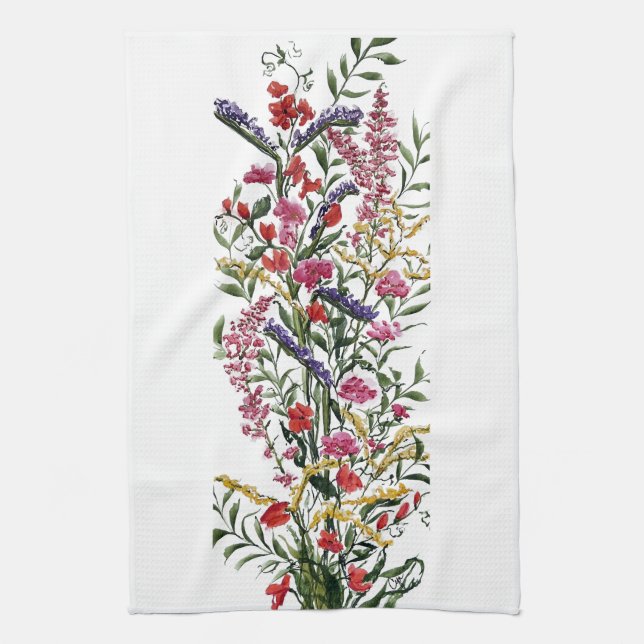 Spring Florals Kitchen Towel (Vertical)