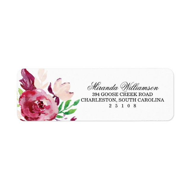 Spring Florals Label (Front)